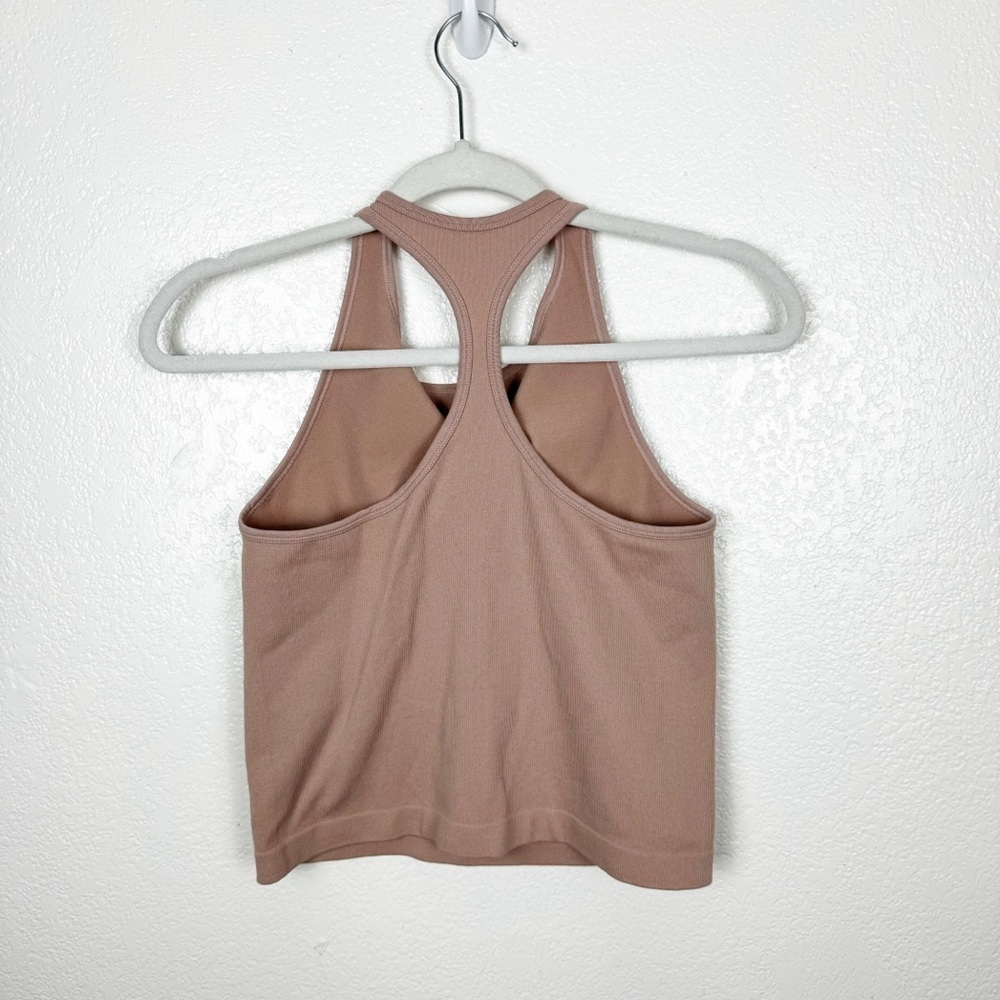 Intimately Free People Ribbed Stretch Racerback Tank Mauve Size Medium/Large - Picture 4 of 4
